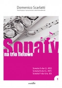 Domenico Scarlatti "Sonaty" na trio fletowe. Zeszyt 1. Transkrypcja i opracowanie Jakub Kowalewski.