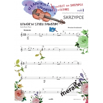 12 Łatwych utworów na flet lub skrzypce i gitarę. Mirosław Drożdżowski Zeszyt 1