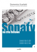 Domenico Scarlatti "Sonaty" na trio fletowe. Zeszyt 2. Transkrypcja i opracowanie Jakub Kowalewski.