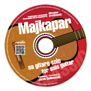 MAJKAPAR na gitarę solo, płyta CD w kopercie kartonowej